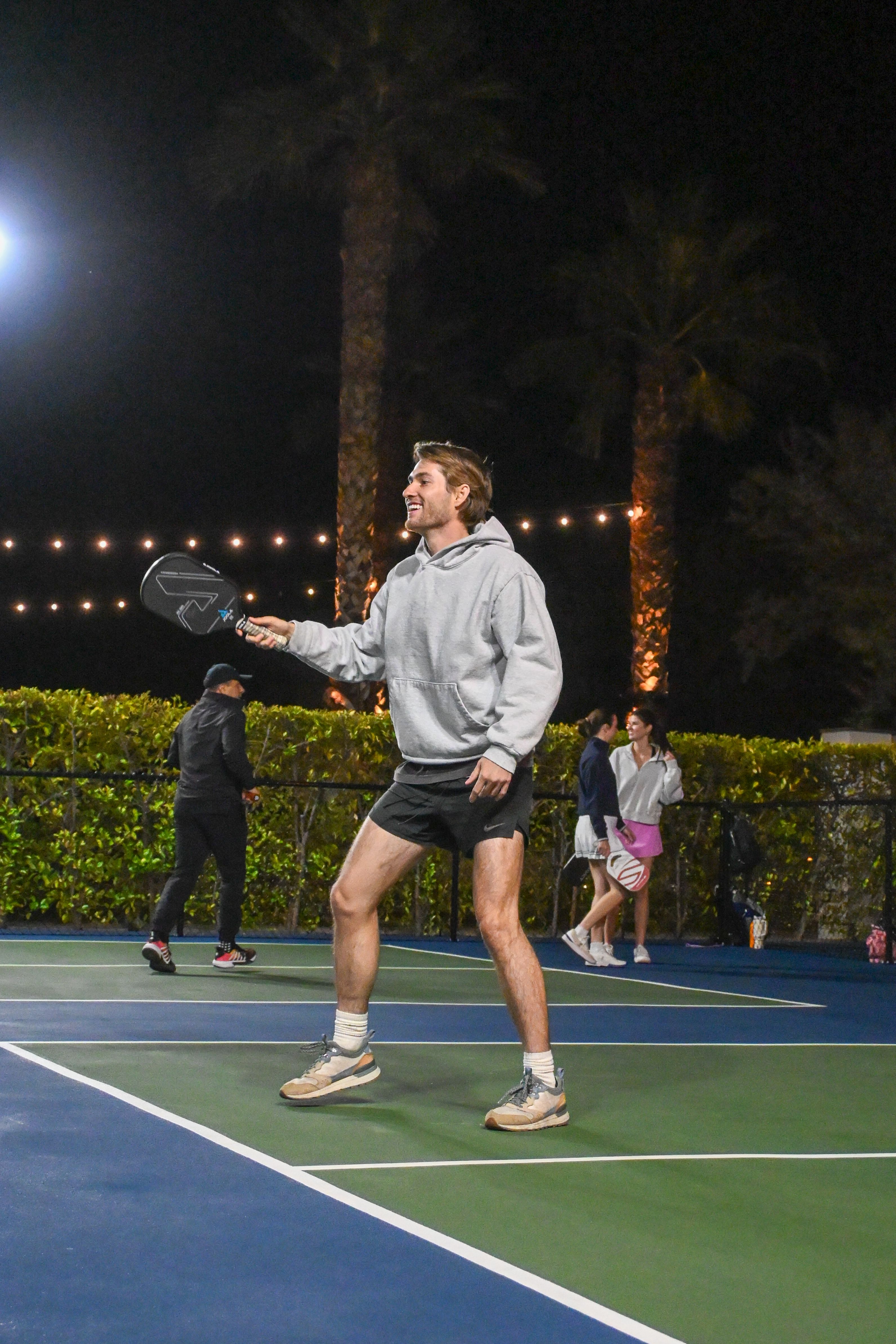 Pickleball action